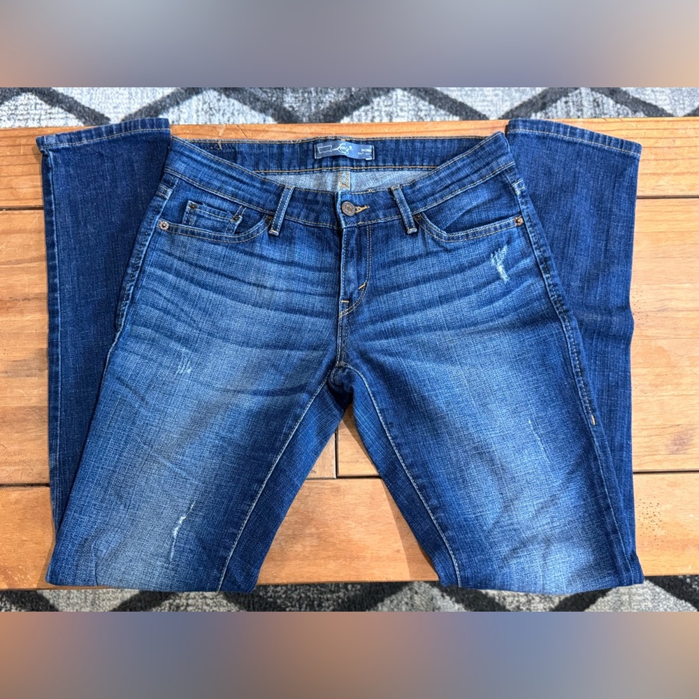 GUC - LEVI’S - 2M - LOW RISE SKINNY DARK WASH Jeans - INDIGO